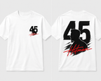 45 Hitman Graphic Printed Oversized T-Shirt – White